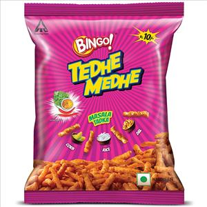 Bingo -Tedhe Medhe Masala Tadka (pouch) 2 *45 g , 2 Pcs